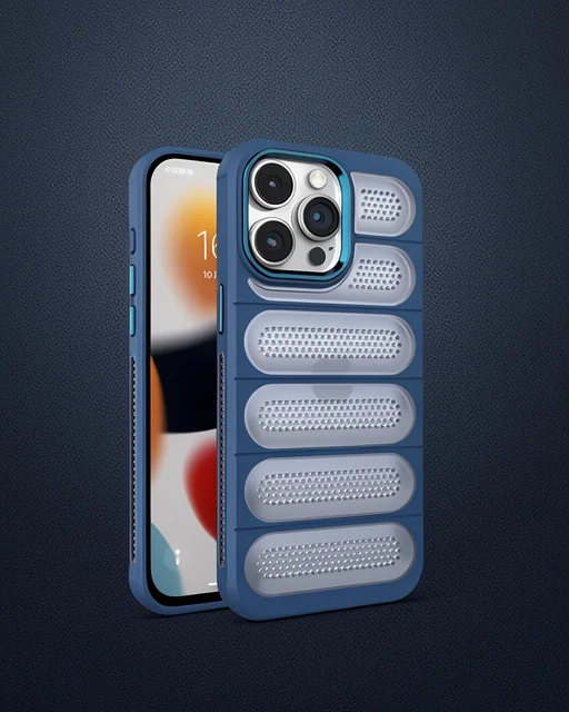 Apple İphone 15 Pro Kılıf Airmax Silikon Kapak - Lacivert