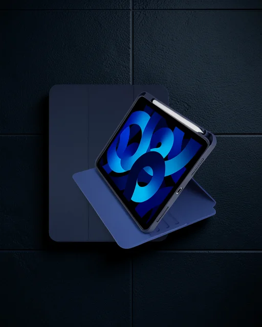 Apple İpad Pro 11 (2021) Kılıf Ling 360 Kalemlikli Tablet Kılıf - Lacivert