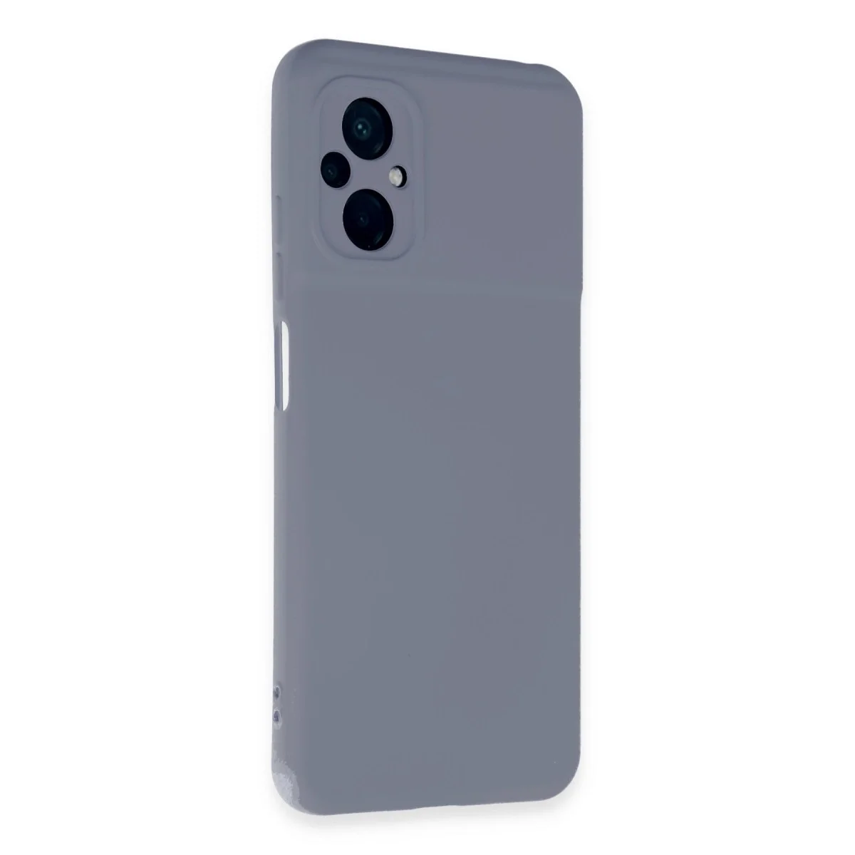 Xiaomi Poco M5 Kılıf Nano İçi Kadife Silikon - Gri görsel 2
