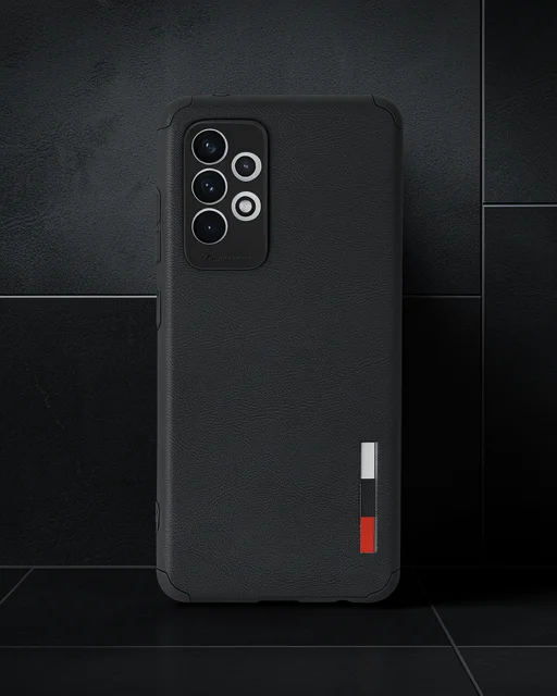 Samsung Galaxy A72 Kılıf Loop Deri Silikon - Siyah