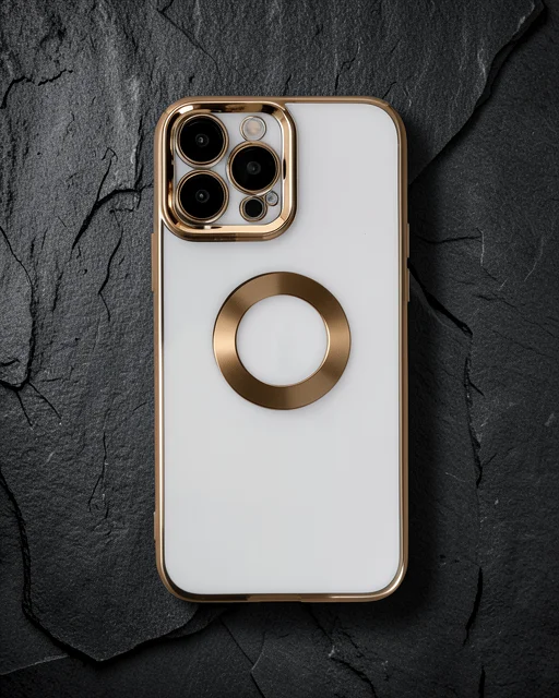 Apple İphone 14 Pro Max Kılıf Slot Silikon - Gold
