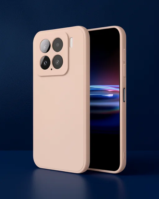 Xiaomi Mi 15 Pro Kılıf Nano İçi Kadife Silikon - Pudra