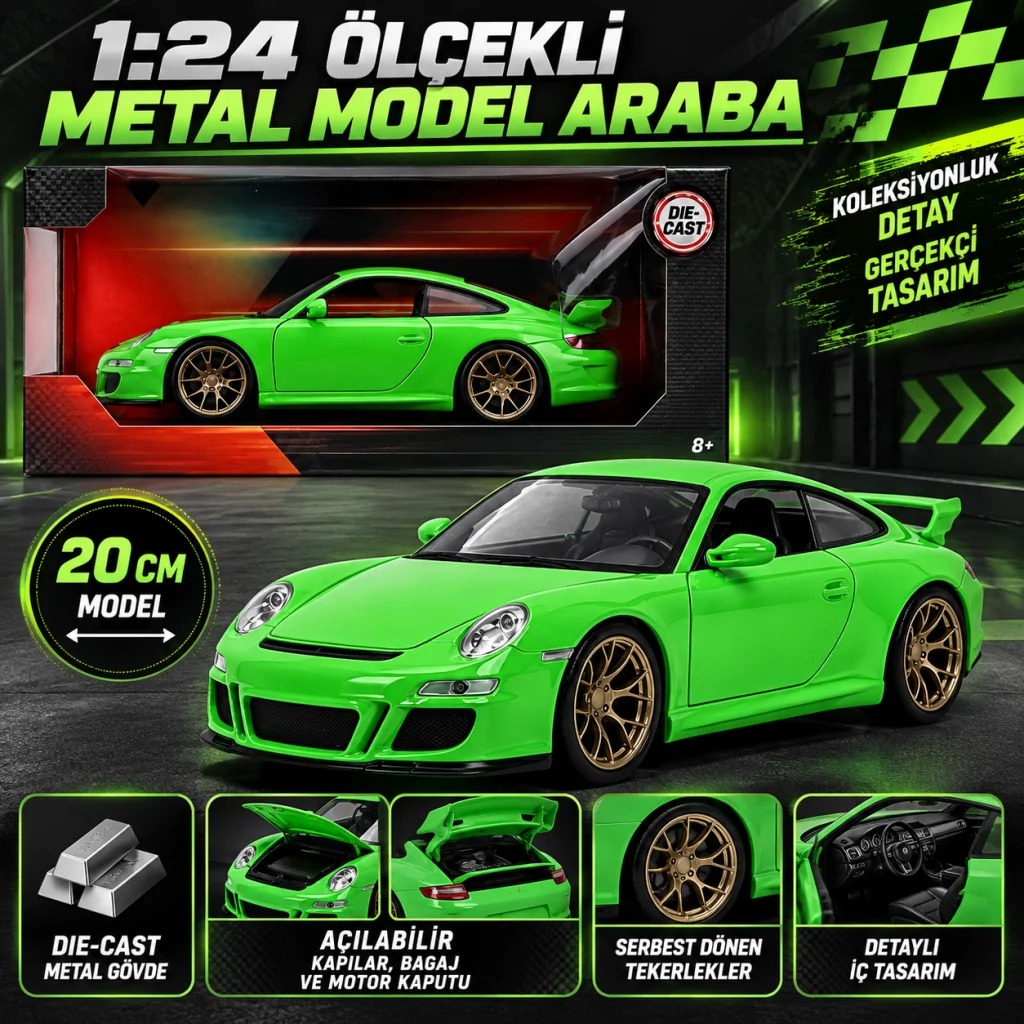 2007 Porsche (F10) 911 GT3 Model Aracı görsel 2
