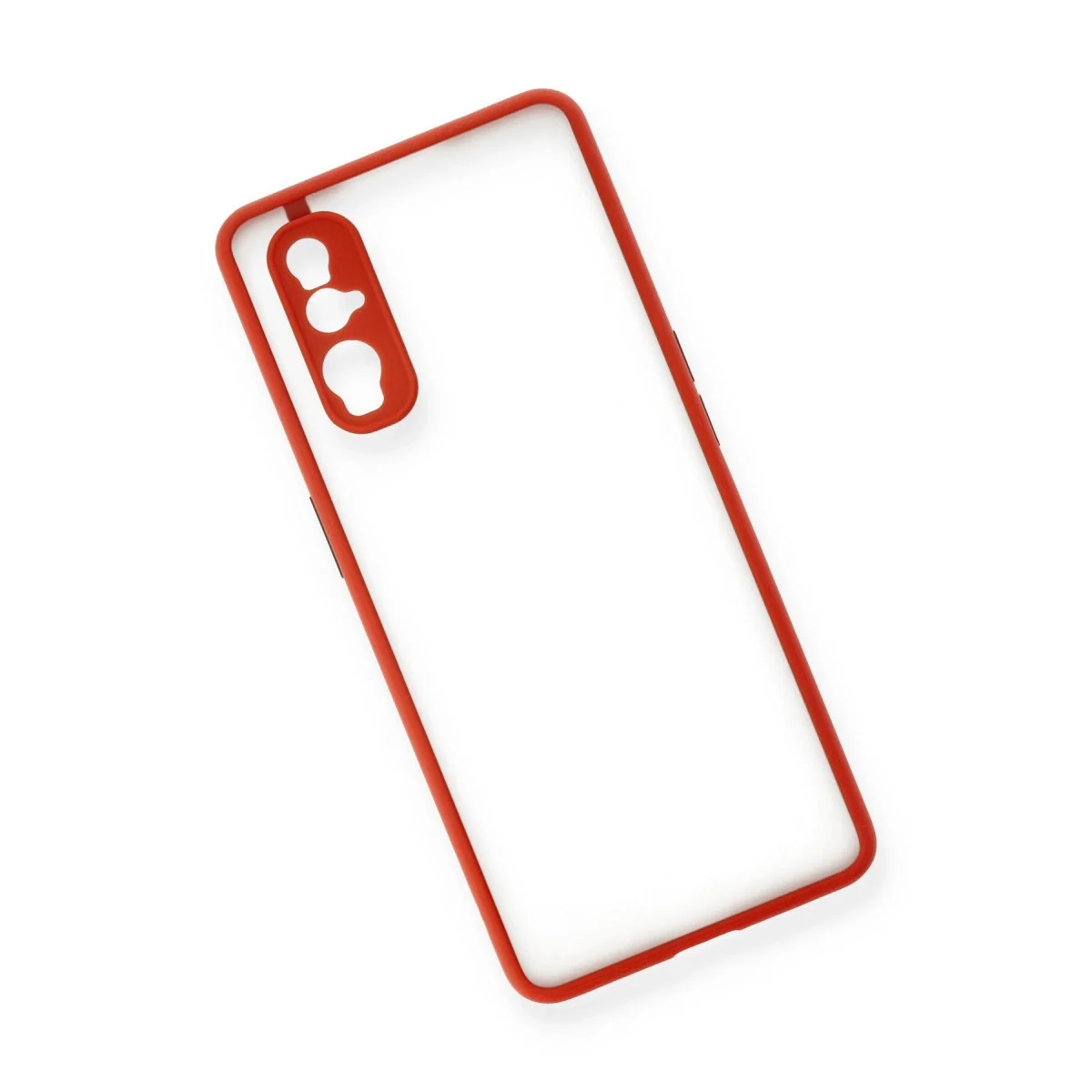 Oppo Find X2 Kılıf Montreal Silikon Kapak - Kırmızı görsel 3
