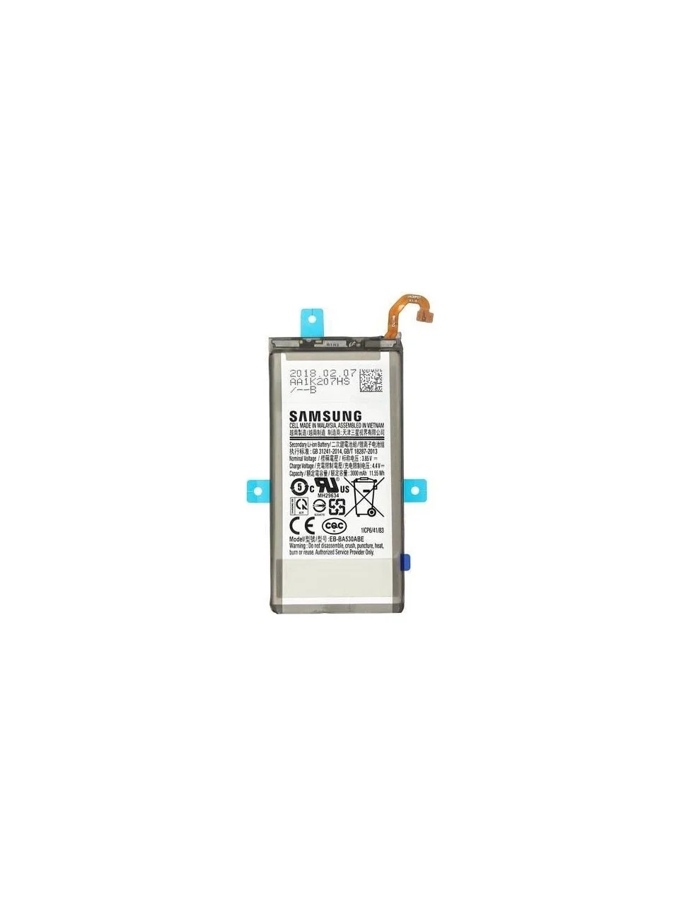 Samsung A8 2018 Batarya Pil görsel 3