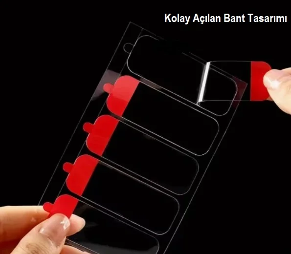 60 Parça Kolay Açılır Güçlü Çift Taraflı Bant 18mm*50mm görsel 5