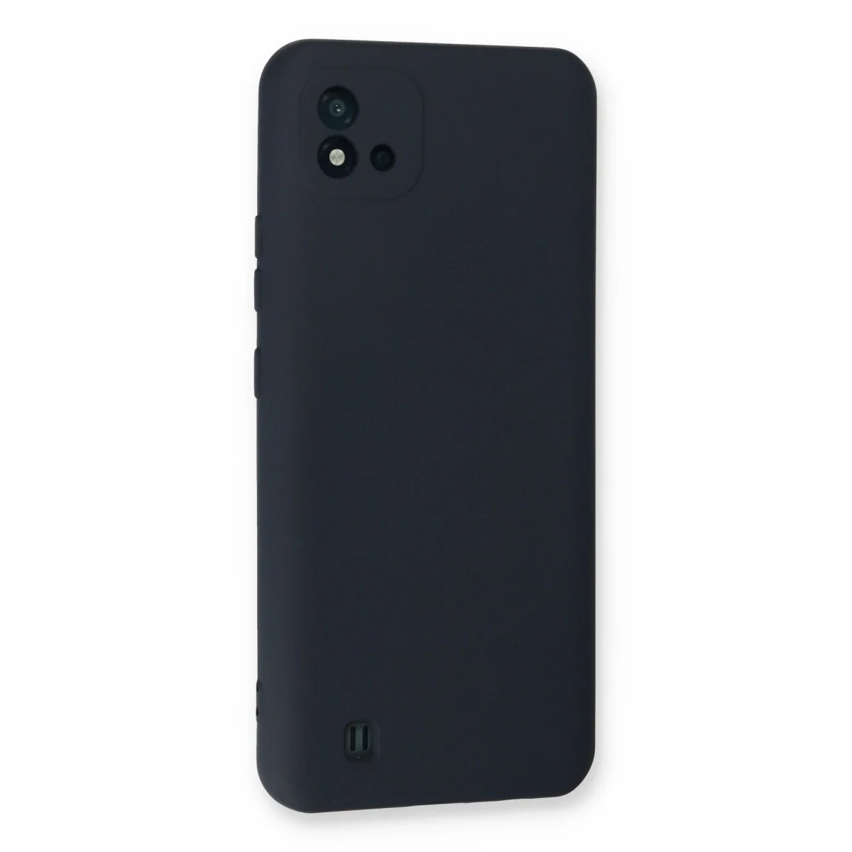 Realme C11 2021 Kılıf Nano İçi Kadife Silikon - Lacivert görsel 3