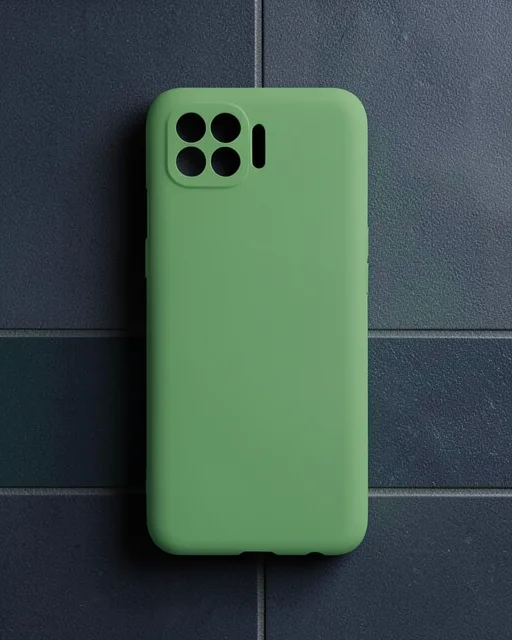 Oppo Reno 4 Lite Kılıf First Silikon - Yeşil