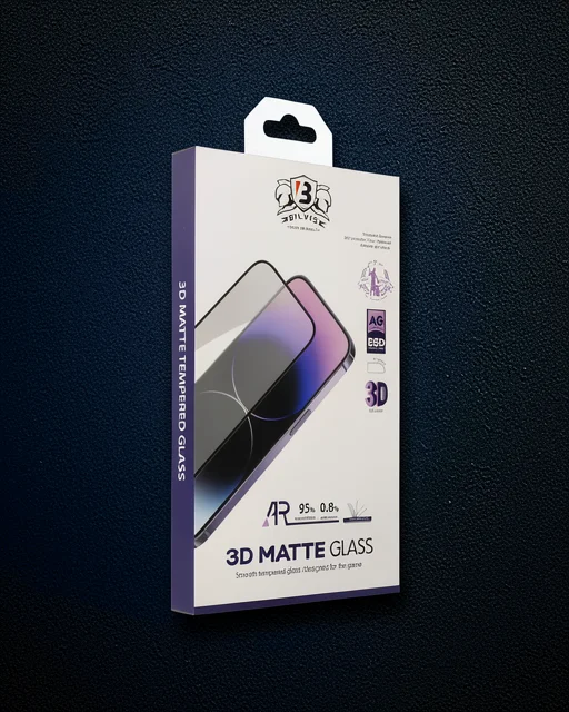 Apple İphone 13 Pro Max Bilvis 3d Mat Cam Ekran Koruyucu