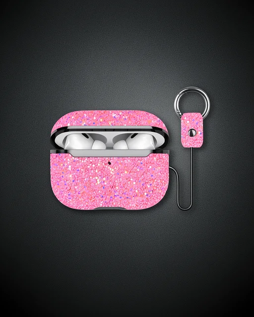 Onegif Apple Airpods 2 (2.nesil) Bright Simli Airpods Kapak - Pembe