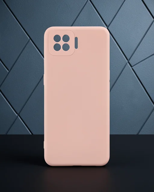 Oppo A73 Kılıf Nano İçi Kadife Silikon - Pudra