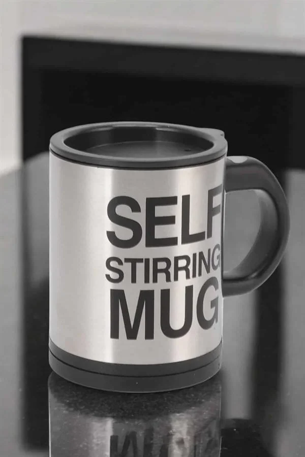 Yazılı Mug Kupa Karıştırıcı Özelliği Ve Paslanmaz Çelik görsel 4