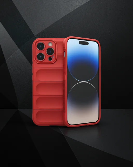 Apple İphone 14 Pro Kılıf Optimum Silikon - Kırmızı