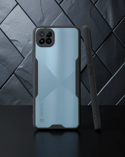 Realme C11 2021 Kılıf Platin Silikon - Siyah