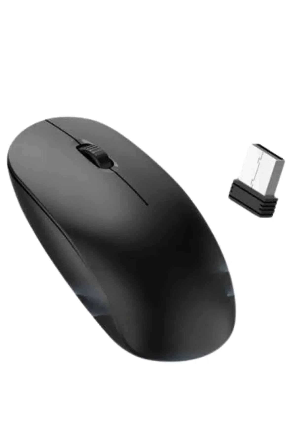 Ergonomik Tasarım Kablosuz Siyah Mouse Hassas Uzun Ömürlü görsel 2