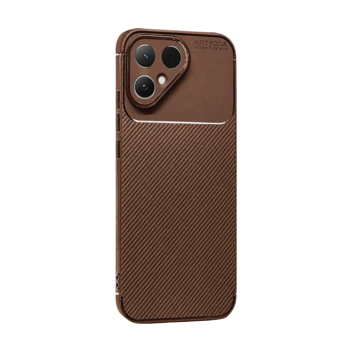 Tecno Pova Curve 2 5G Auto Focus Karbon Kapak - Kahverengi görsel 3