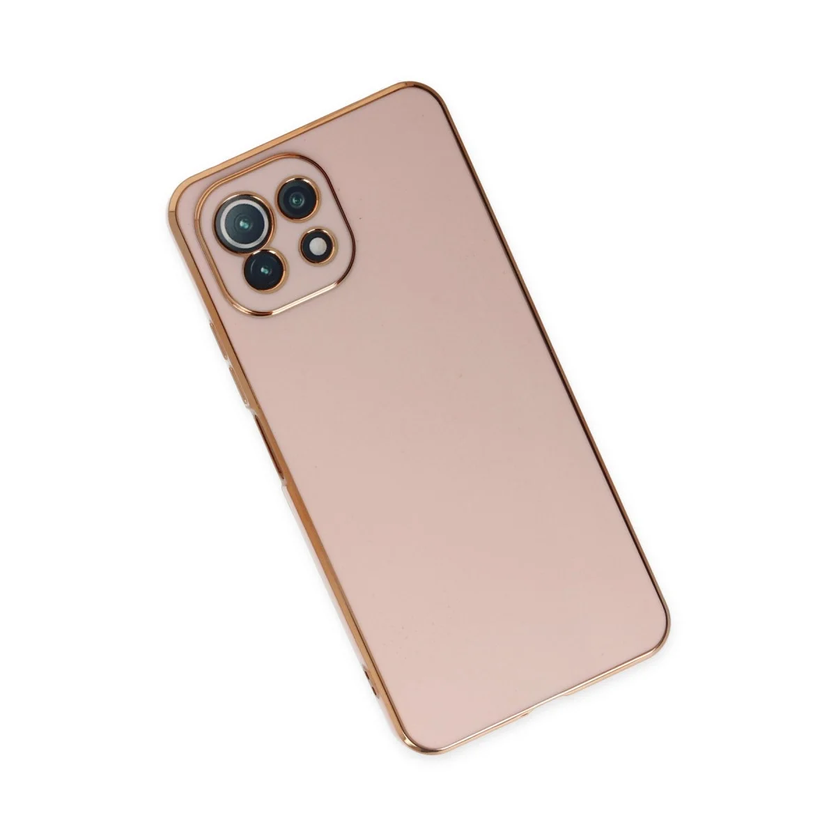 Xiaomi Mi 11 Lite Kılıf Volet Silikon - Pembe görsel 3