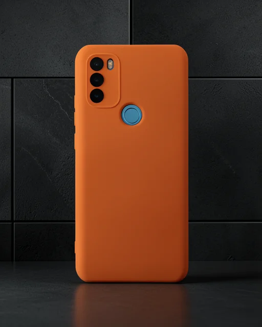 General Mobile Gm 21 Plus Kılıf Nano İçi Kadife Silikon - Turuncu