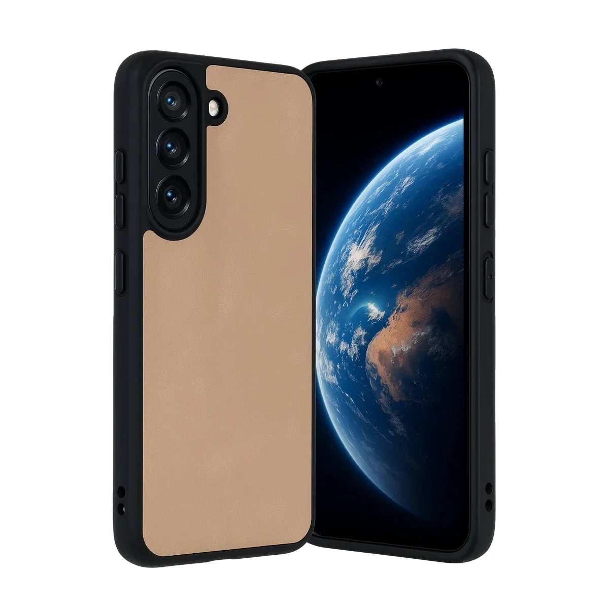 Samsung Galaxy A36 Kılıf Aras Deri Kapak - Pudra görsel 3