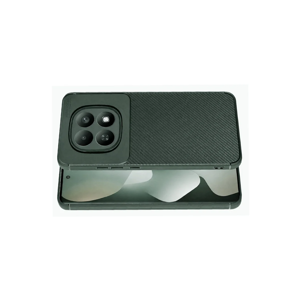 Xiao Red Note 15 Pro Plus 5g Auto Focus Karbon Kapak - Koyu Yeşil görsel 2