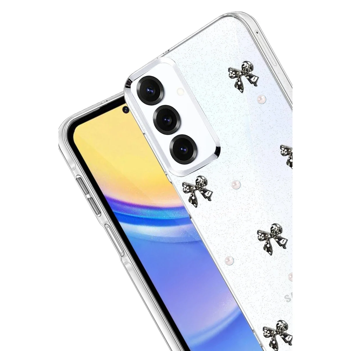 Samsung Galaxy S25 Fiyonk Desenli Kapak - Desen 8 görsel 2