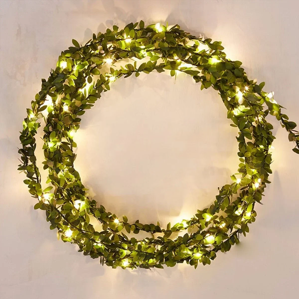 ieg™ Yapraklı Dekorlu3 Metre Peri Led Pilli Işık Yılbaşı Aydınlatma görsel 2