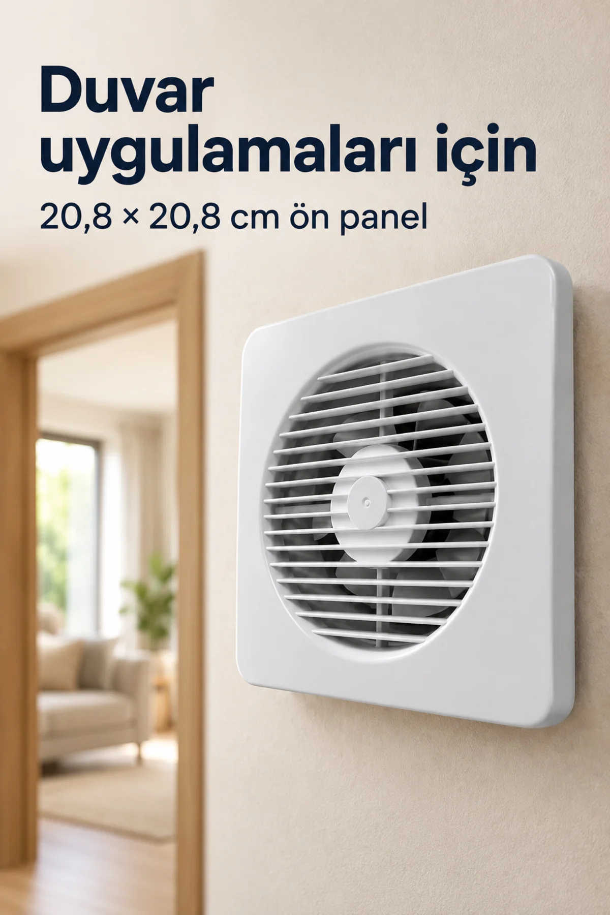 150 mm Bağlantı Çaplı 20 W Havalandırma Fanı