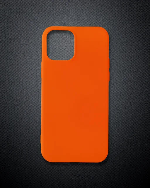 Apple İphone 12 Mini Kılıf First Silikon - Turuncu