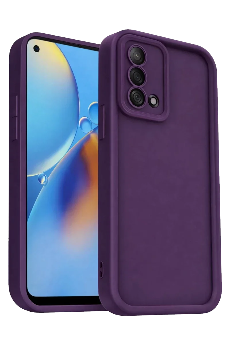Oppo A74 4G Kılıf Viera Silikon - Mürdüm