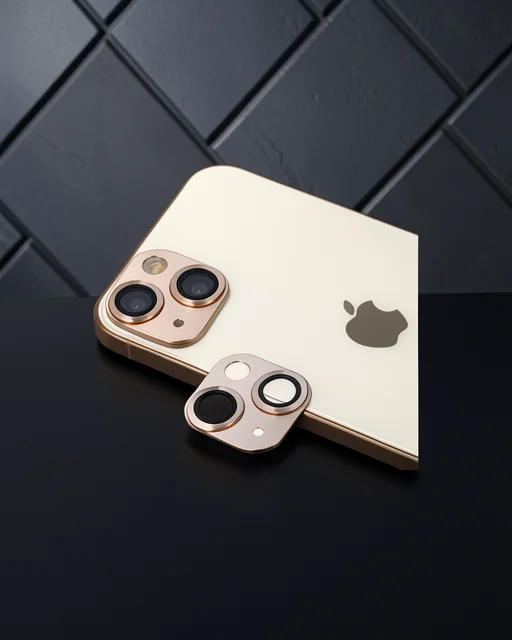 Apple İphone 13 Pers Alüminyum Kamera Lens - Gold