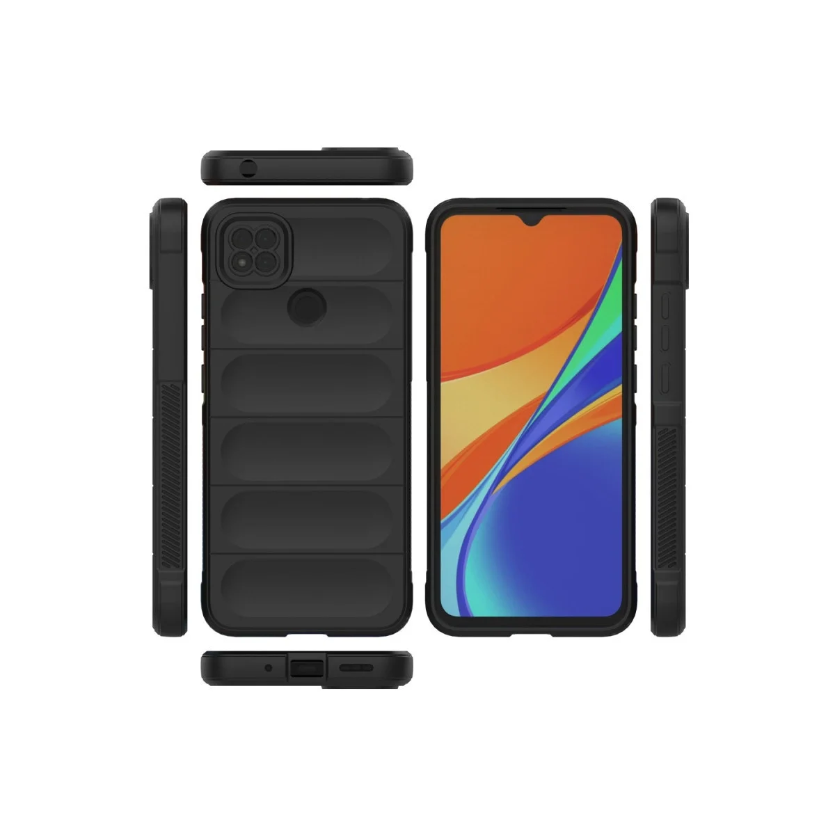 Xiao Red 9c Kılıf Optimum Silikon - Siyah görsel 3
