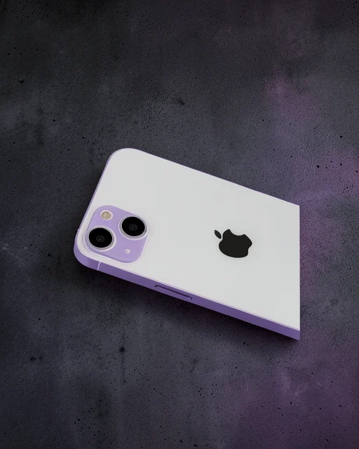 Apple İphone 13 Rainbow Kamera Lens Koruma Cam - Mor
