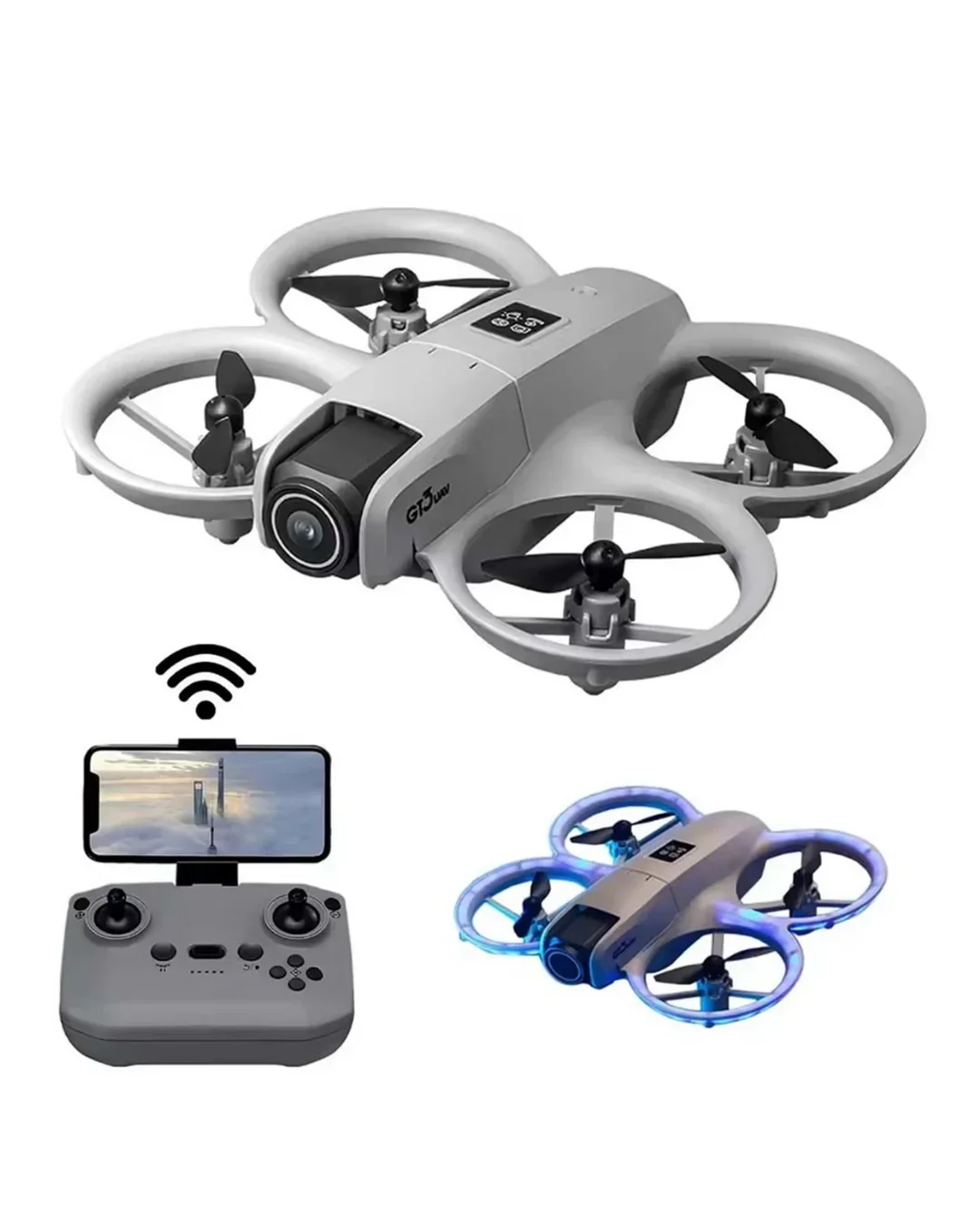 Uzun Şarj Süreli Kameralı ni Drone Işıklı Akıllı Uçuş Sistemli görsel 2