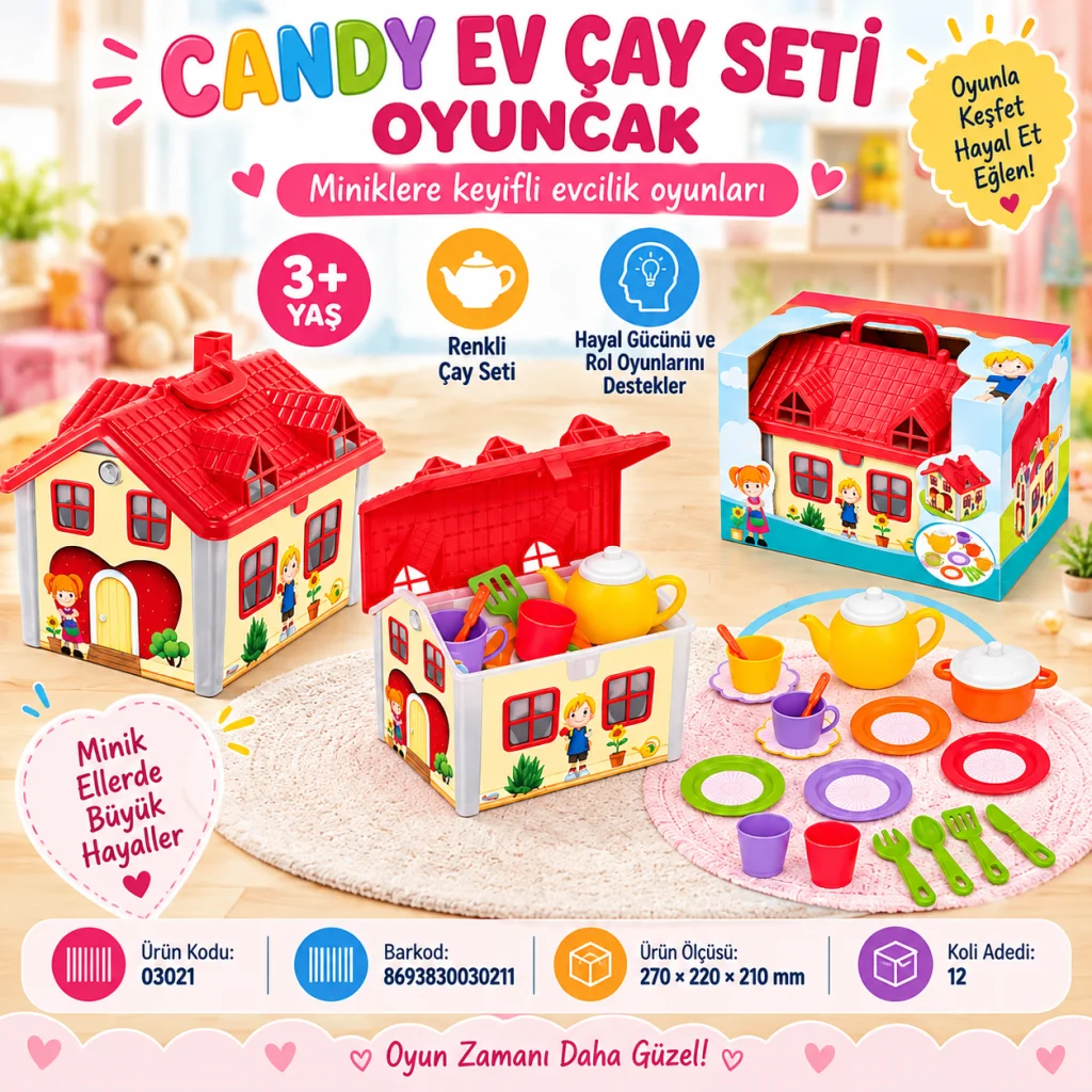 03021 Ev Çay Seti Oyuncak görsel 2
