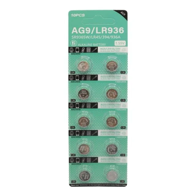 AG9 LR936 1.5V Alkalin Düğme Pil (10’lu Paket) görsel 5