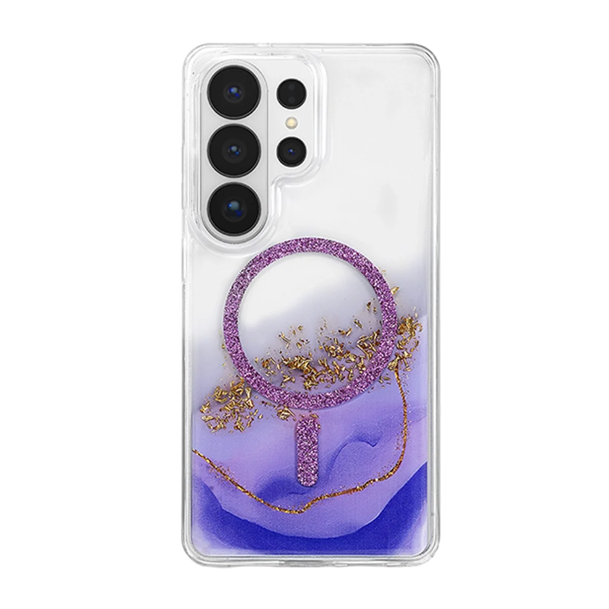 Onegif Samsung Galaxy S26 Ultra Lotus Simli Magsafe Kapak - Mor görsel 3