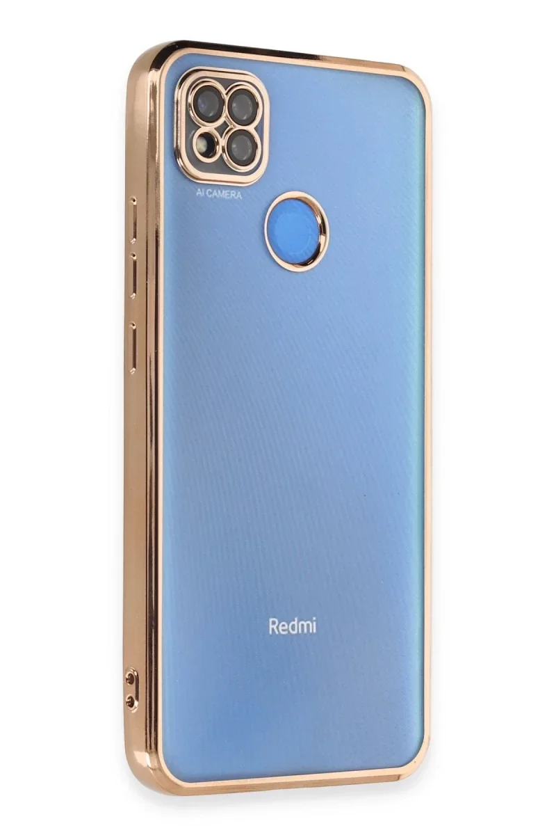 Xiao Red 9C Kılıf Razer Lensli Silikon - Gold