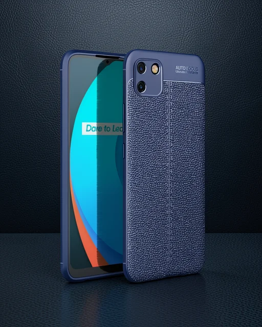 Realme C11 2021 Kılıf Auto Focus Kapak - Lacivert