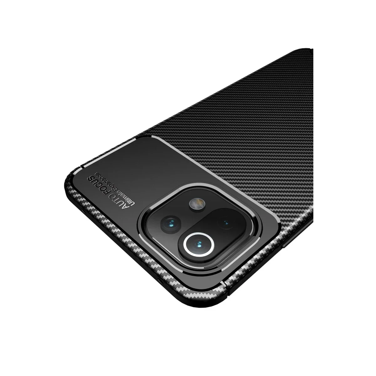Xiaomi Mİ 11 Lite Kılıf Auto Focus Karbon Kapak - Lacivert görsel 3