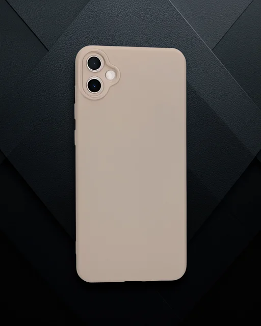 Samsung Galaxy A05 Kılıf Nano İçi Kadife Silikon - Pudra