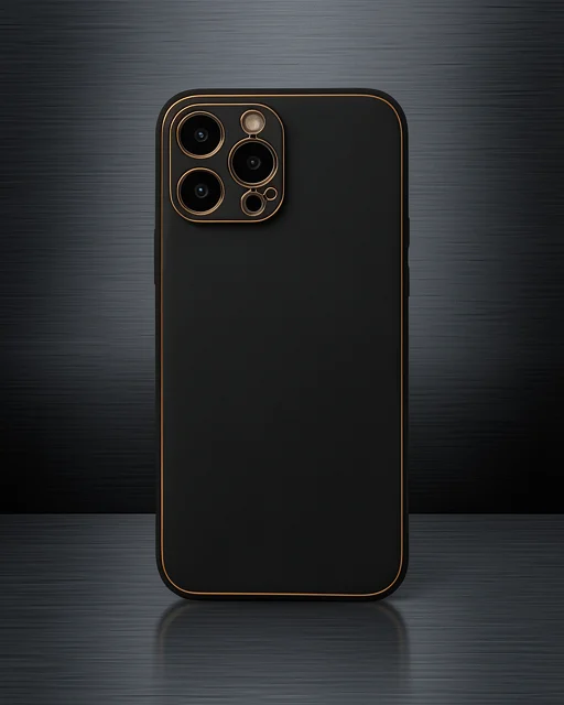Apple İphone 14 Pro Kılıf Coco Deri Silikon Kapak - Siyah