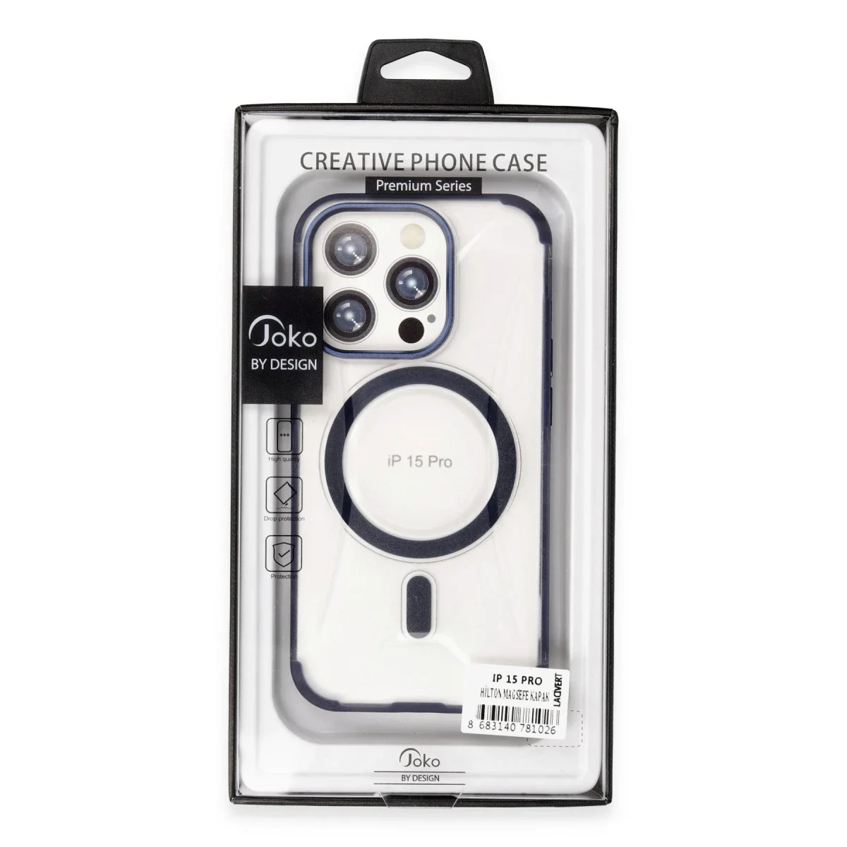 Joko Apple iPhone 15 Pro Hilton Magsafe Kapak - Gold görsel 4