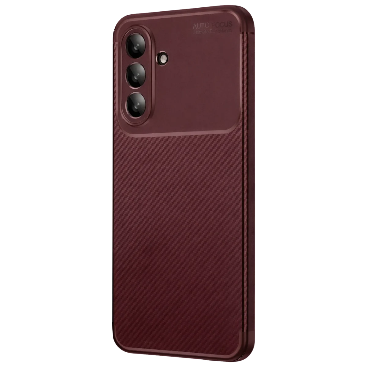 Samsung Galaxy A37 5G Auto Focus Karbon Kapak - Bordo görsel 3