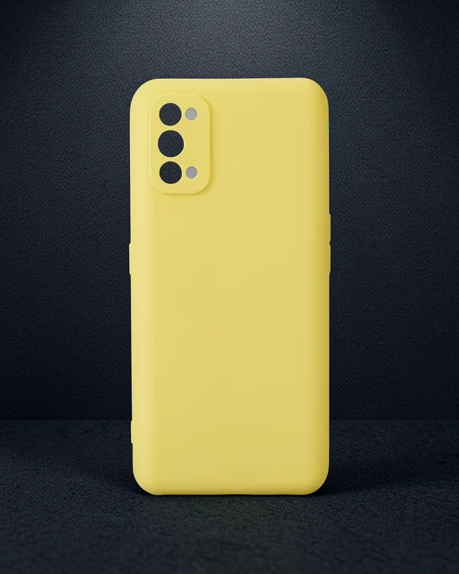 Realme 7 Pro Kılıf Nano İçi Kadife Silikon - Sarı