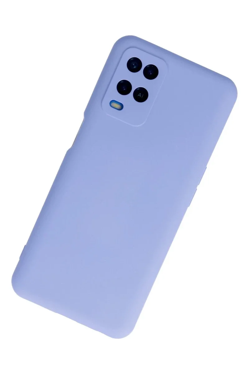 Oppo A54 4G Kılıf Nano içi Kadife Silikon - Lila görsel 2