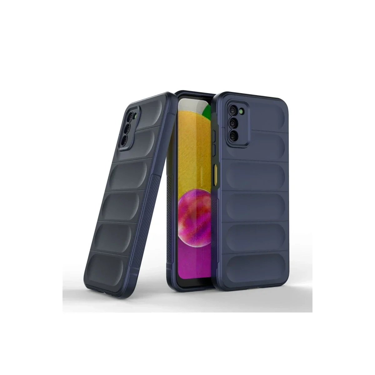 Samsung Galaxy A03S Kılıf Optimum Silikon - Lacivert görsel 2