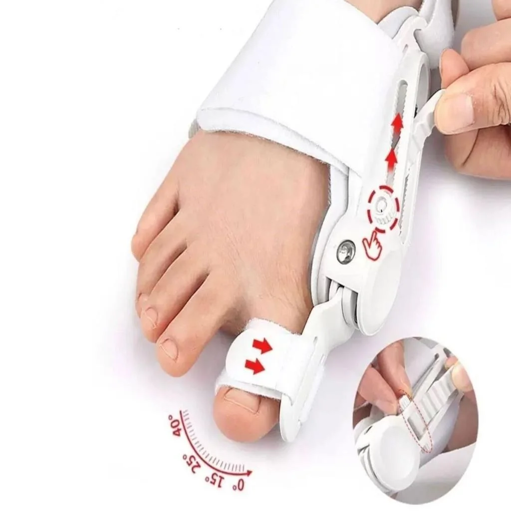 Ayarlanabilir Ayak Baş Parmak Kemik Düzeltici – Halluks Valgus (Bunyon) Aparatı, Gece Gündüz Kullanıma Uygun Ayak Düzeltme Ateli görsel 5