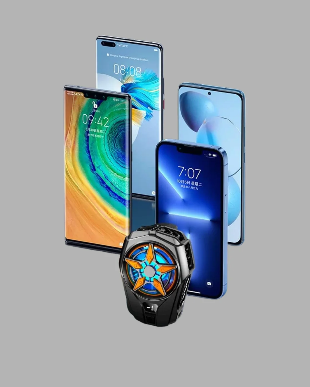 Telefon Soğutucu Radyatör Type-C Bağlantılı 2 Kademeli Dijital Kontrollü görsel 4