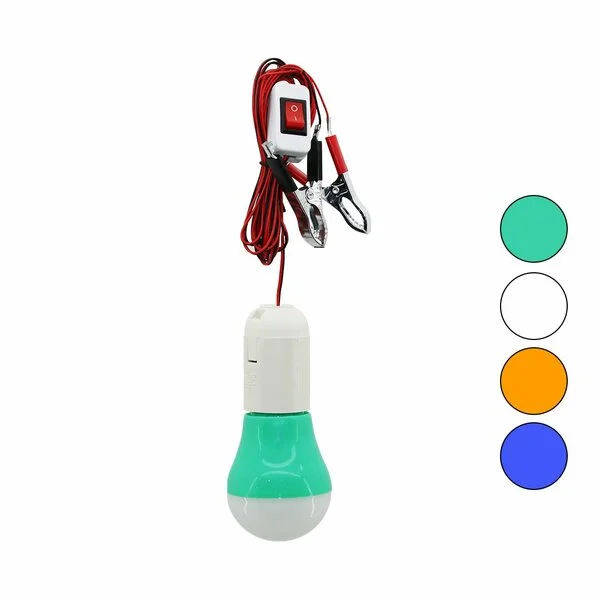 Seyyar - Led Lamba Akü Takviye Kablolu= 4MT 12V - 5W