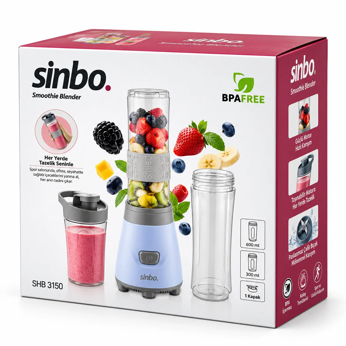 Smoothıe Blender 300W SHB-3150 görsel 2